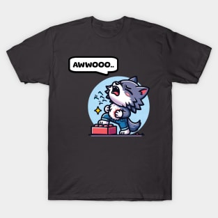 Cute Howling Werewolf T-Shirt